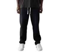 Fiftyfive Mens Verlus Straight Leg Jogging Bottoms - Black - M - Black - 100% Cotton