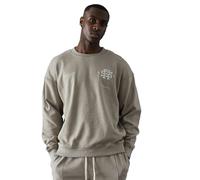 Fiftyfive Mens Vitels Logo Crew Neck Sweatshirt - Stone - XXL - Stone