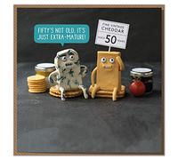 Fifty's Not Old, It's Just Extra-Mature! Funny Cheesy 50th Birthday Card
