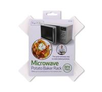 Fig & Olive Microwave Potato Baker Rack - BPA Free Plastic Kitchen Potato Cooker Holder for Fast Jacket Potatoes, Sweet Potatoes & Rapid Vegetable Baking
