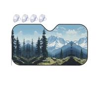 fig. Tomb Small Car Windshield Sunshade - Quick Cooling in The car in Summer, Portable Storage Sunshade