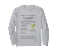 Fig Tree Israel Generation Shall Not Pass Away Long Sleeve T-Shirt