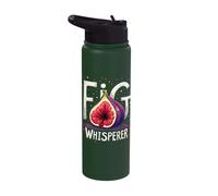 Fig Whisperer Quirky Bold Graphic Expression Stainless Steel Insulated Water Bottle