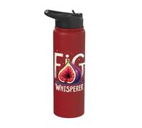 Fig Whisperer Quirky Bold Graphic Expression Stainless Steel Insulated Water Bottle