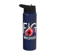 Fig Whisperer Quirky Bold Graphic Expression Stainless Steel Insulated Water Bottle
