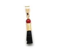Figa Hand Geniune Black Azabache Charm Red Coral Evil Eye Protection Pendant Good Luck Amuleto de Buena Suerte