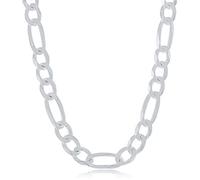 Figaro Chain Men and Women Real Silver Necklace Made in Italy 16-30 Inches Length u2013 Ideal for Everyday Wear, Special Occasions
