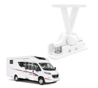 FIGCY Caravan Door Catch White Retainer, Heavy Duty Motorhome Accessories, Enhanced Nylon Holder Clip with Stainless Steel Spring, Static Caravan Door Retainer for RV Camper Van Boat Locker