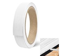 FIGCY Self-Adhesive White Wood Grain Edging Tape 20mm x 10m - Natural Texture Furniture Edge Banding for Cabinets, Shelves & DIY Projects, Matte Finish, Easy Application