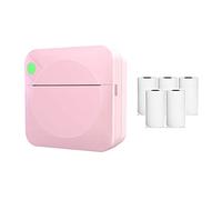 FIGGRITID Mini Portable Thermal Label Printer Student Bad Question Photo Barcode Printer Label Printer with Thermal Paper