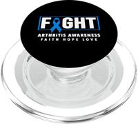 Fight Arthritis Shirt - Blue Ribbon Arthritis Awareness PopSockets PopGrip for MagSafe