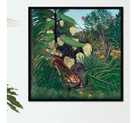 "Fight Between a Tiger and a Buffalo" by Rousseau on Acrylic, Canvas, Framed Prints or Print-only