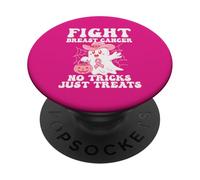 Fight Breast Cancer No Tricks Just Treats PopSockets Adhesive PopGrip