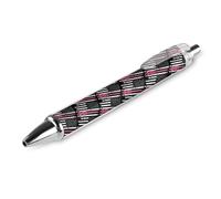 Fight Breast Cancer U.S. Flag Ballpoint Pen Retractable 0.5mm Black Ink Ball Point Smooth Writing for Office Work Gift