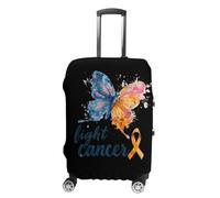 Fight C-ancer Trendy Suitcase Covers Unisex Luggage Cover Protector Fit 19 to 32 Inch Travel Lover L