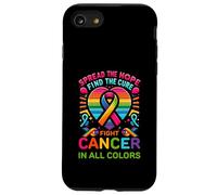Fight Cancer In All And Every Color Ribbons Find Cure Case for iPhone SE (2020) / 7 / 8