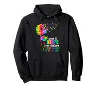 Fight Cancer in All and Every Color Ribbons Find Cure Pullover Hoodie