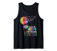 Fight Cancer in All and Every Color Ribbons Find Cure Tank Top
