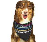 Fight Cancer in Fight Cancer Awareness Ribbons Summer Dog Bandanas Girl Bulk Puppy Kerchief Adjustable Soft Triangle Bibs Accessories for Small Medium Large Puppy Cats