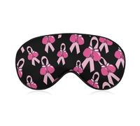 Fight Cancer Ribbon Blackout Sleep Mask for Side Sleeper Soft Covers for Travel Essentials Nap