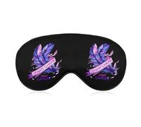 Fight Cancer Ribbon for Cancer Awareness Sleep Mask Soft Blackout Eye Mask Eye Shade Cover with Adjustable Strap for Men Women