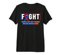 Fight CHD Disease - Fight Congenital Heart Defect Awareness Premium T-Shirt