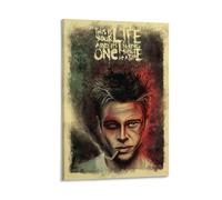 Fight Club Movie Brad Pitt Artworks Canvas Poster Wall Art Prints Home Modern Decor 08x12inch(20x30cm)