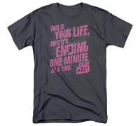 Fight Club Movie Life Ending Adult Men's T-Shirt Black L