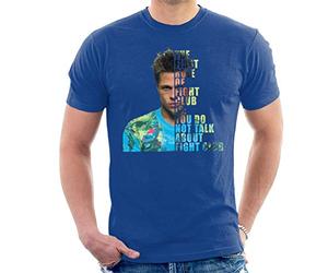 Fight Club Tyler Durden Half Head Men's T-Shirt Royal Blue