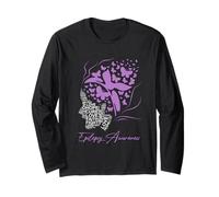 Fight Cure Faith Love Hope Epilepsy Awareness Butterfly Long Sleeve T-Shirt