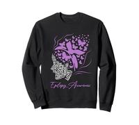 Fight Cure Faith Love Hope Epilepsy Awareness Butterfly Sweatshirt