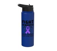 Fight Dementia Walk Proud Walk for Cure Awareness Stainless Steel Insulated Water Bottle