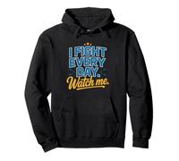 Fight Every Day Autism Mom Advocate Watch Daily Mama Asd Pullover Hoodie
