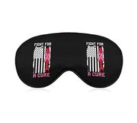 Fight for A Cure Mechanic US Flag Soft Eye Mask Cover Effective Shading Blindfold Comfort Sleep Mask with Elastic Adjustable Strap