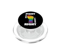 Fight For Your Right Rainbow Flag Fist Demo Demonstration PopSockets PopGrip for MagSafe