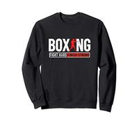 Fight Hard and Finish | Motivational Boxing Fighter Quote Sweatshirt