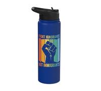 Fight Ignorance Not Immigrants Stainless Steel Insulated Water Bottle