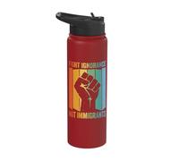 Fight Ignorance Not Immigrants Stainless Steel Insulated Water Bottle