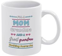 Fight I'm A Mom Grandma and A Great Grandma Nothing Scares Me Coffee Mug Print Coffee Cup Gift