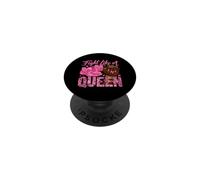 Fight Like A Queen Black Women Breast Cancer Warrior Afro PopSockets Adhesive PopGrip