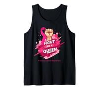 Fight Like a Queen Support Squad Breast Cancer Awareness Tank Top