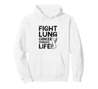 Fight Lung Cancer Embrace Life - Lung cancer awareness Pullover Hoodie