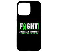 Fight Lyme Disease - Green Ribbon Lyme Disease Awareness Case for iPhone 15 Pro Max
