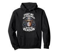 Fight Me But Remember I'm Old For A Reason Viking Pullover Hoodie