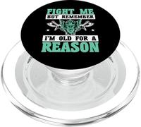 Fight Me But Remember I'm Old For A Reason Vikings PopSockets PopGrip for MagSafe