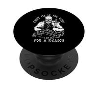 FIGHT ME IF YOU WISH BUT REMEMBER I AM OLD FOR A REASON PopSockets Adhesive PopGrip