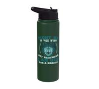 Fight Me If You Wish Old Wolf Wisdom Stainless Steel Insulated Water Bottle