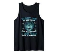 Fight Me If You Wish Old Wolf Wisdom Tank Top