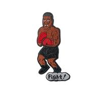 Fight Mike Punch Out Patch | Retro 8-Bit NES Gaming Boxer | Pixel Art Style Video Game Nostalgia | Embroidered Iron-On Applique | DIY Jacket Backpack Hat Decor | 4.5" x2"