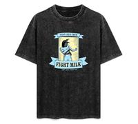 Fight Milk Shirt Fight Like A Crow Unisex Tee Shirt Men's Black T-Shirt L